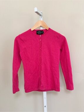Quill’s Woollen Market Ireland 100% Cashmere Cardigan Pink Size 36